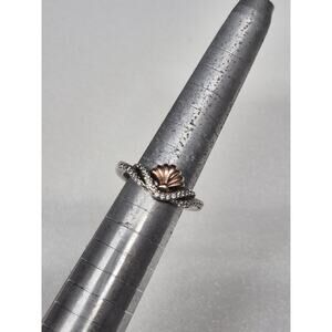 sterling silver seashell ring Size 5